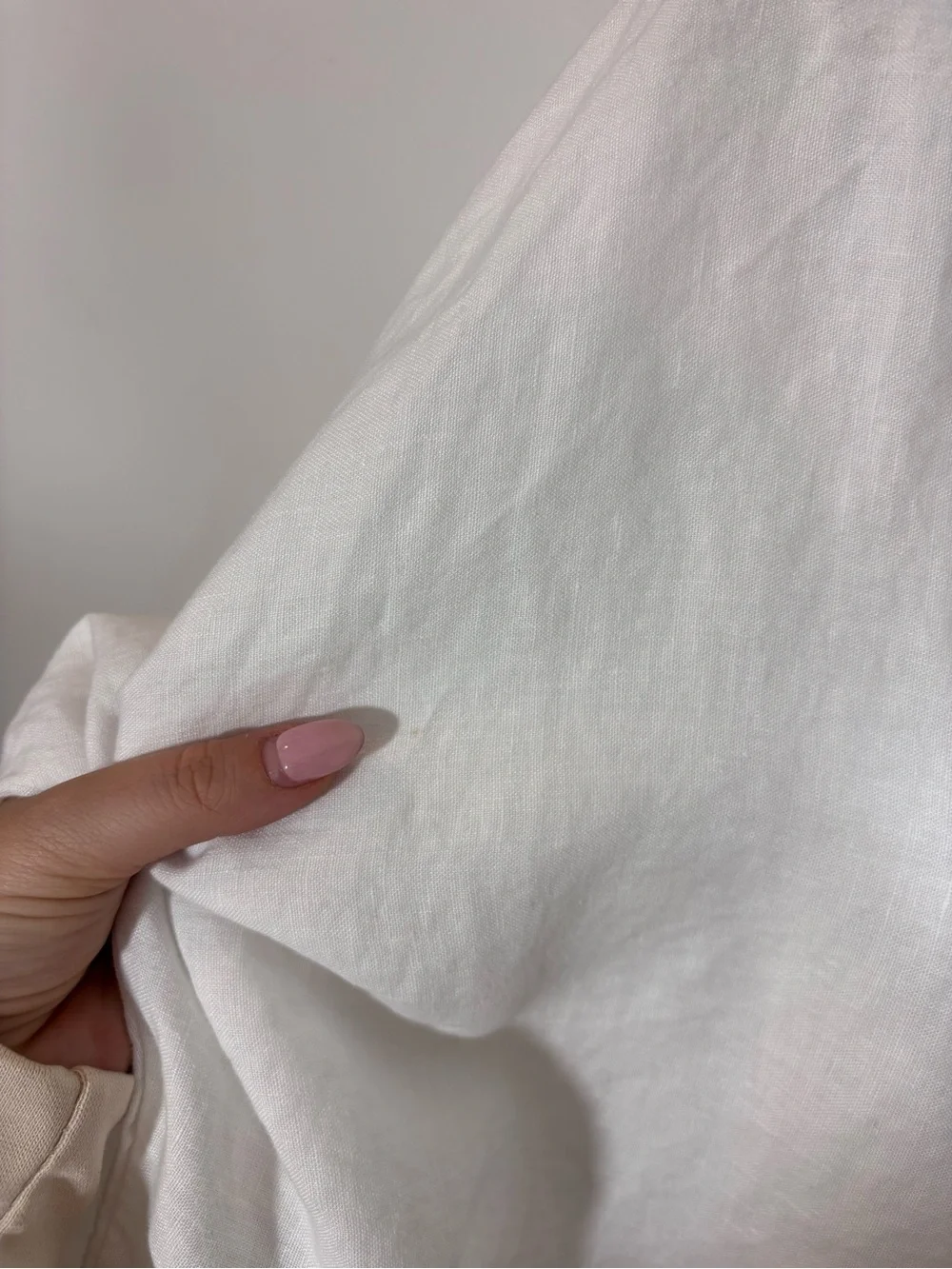 Frank & Eileen GABI Popover Shirt Medium White Linen flowy laidback lagenlook